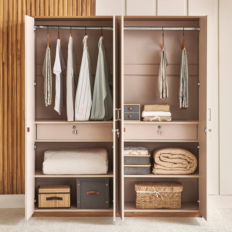 Nesta 4-Door Wardrobe - Walnut