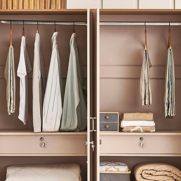 Nesta 4-Door Wardrobe - Walnut