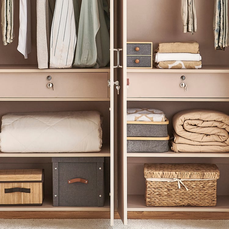 Nesta 4-Door Wardrobe - Walnut