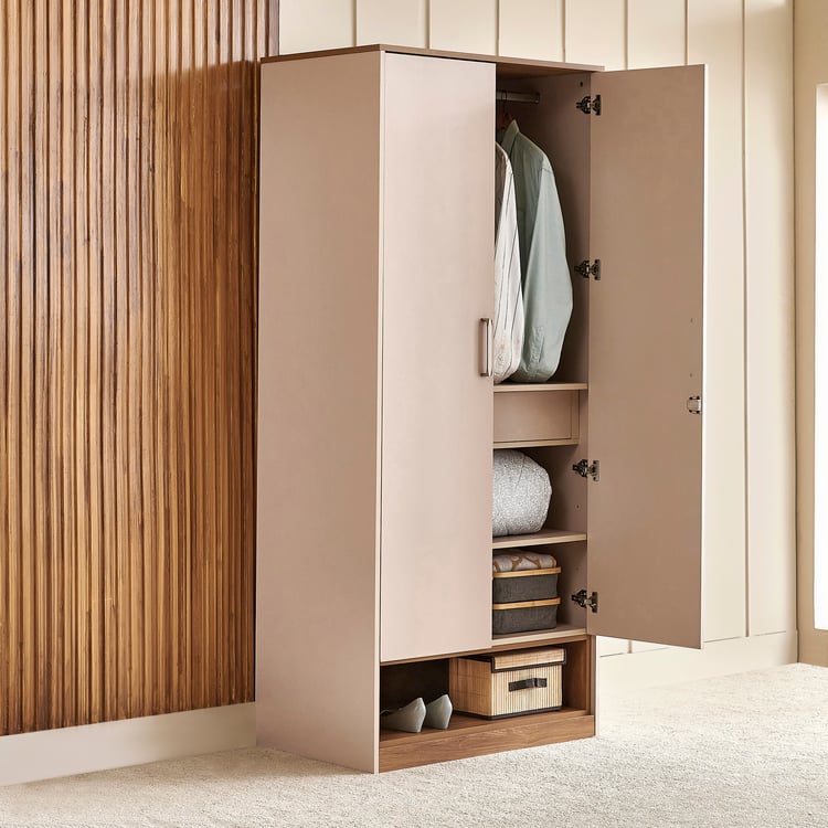 Nesta 2-Door Wardrobe - Walnut