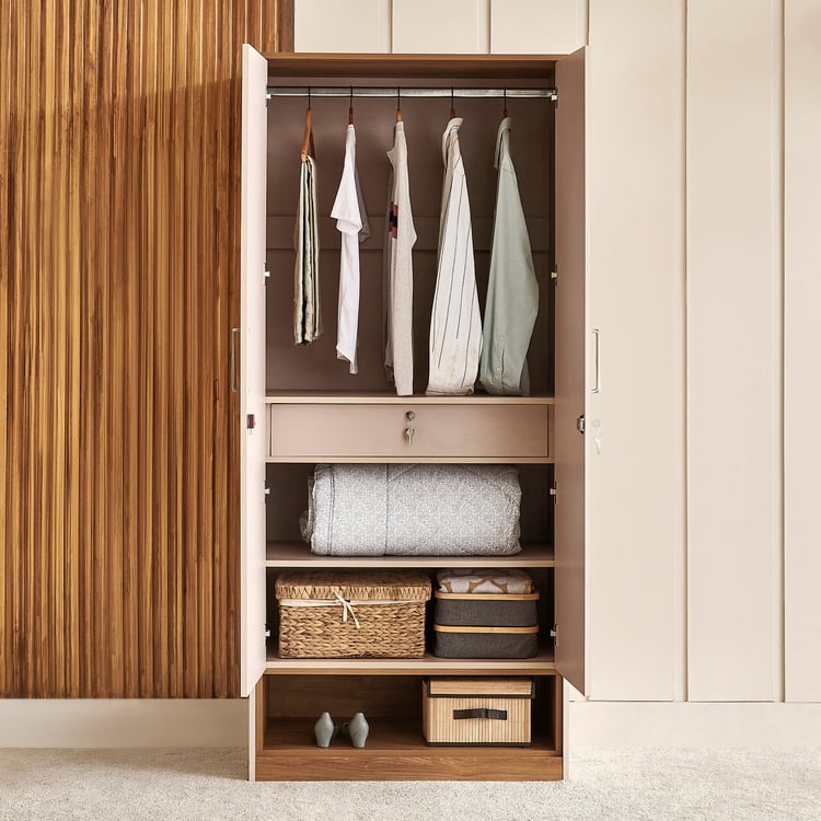 Nesta 2-Door Wardrobe - Walnut