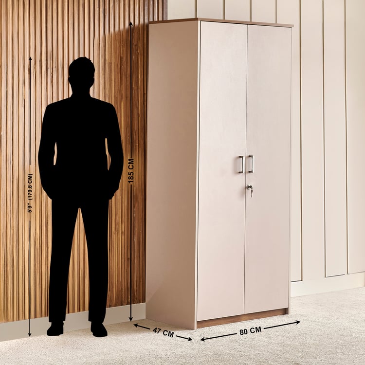 Nesta 2-Door Wardrobe - Walnut