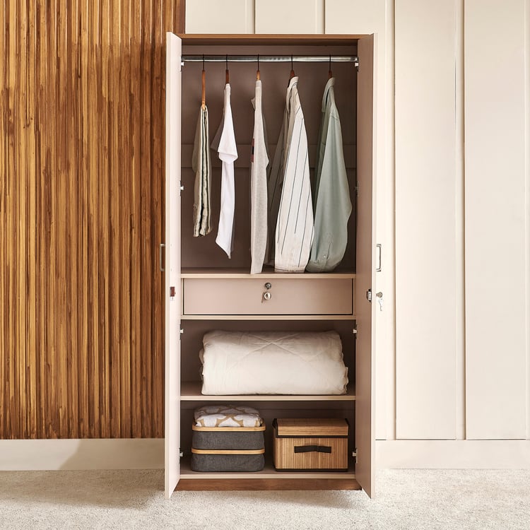 Nesta 2-Door Wardrobe - Walnut