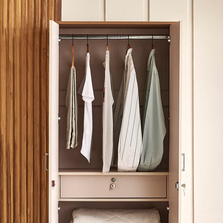 Nesta 2-Door Wardrobe - Walnut