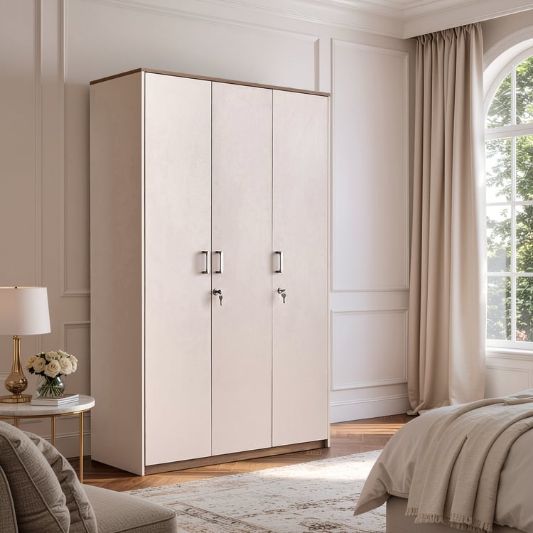 Nesta 3-Door Wardrobe - Walnut