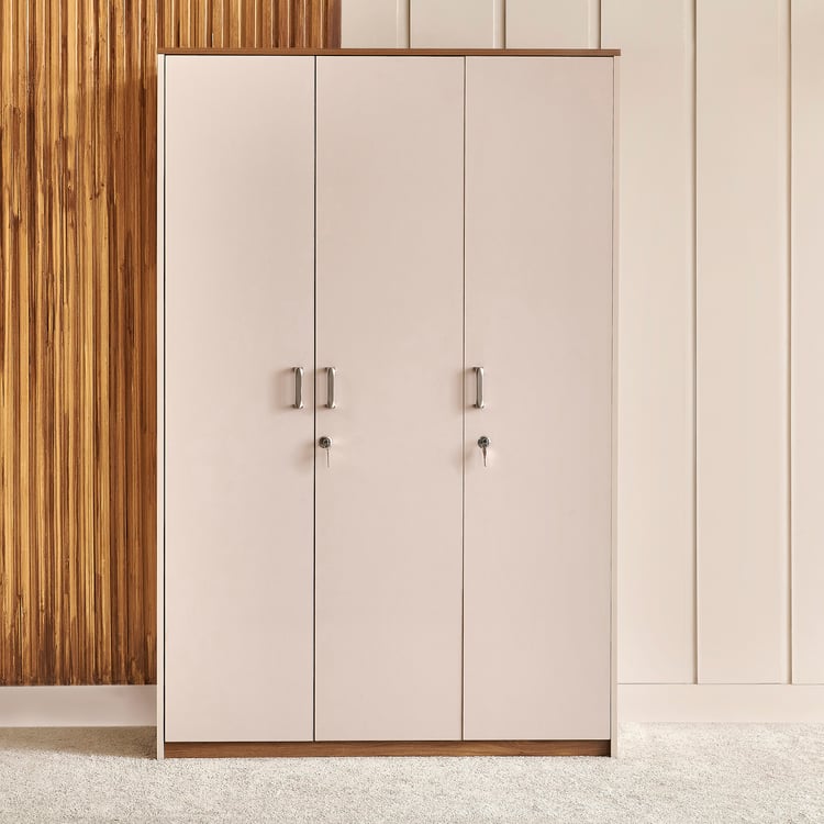 Nesta 3-Door Wardrobe - Walnut