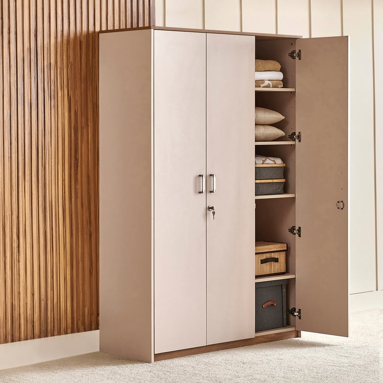 Nesta 3-Door Wardrobe - Walnut