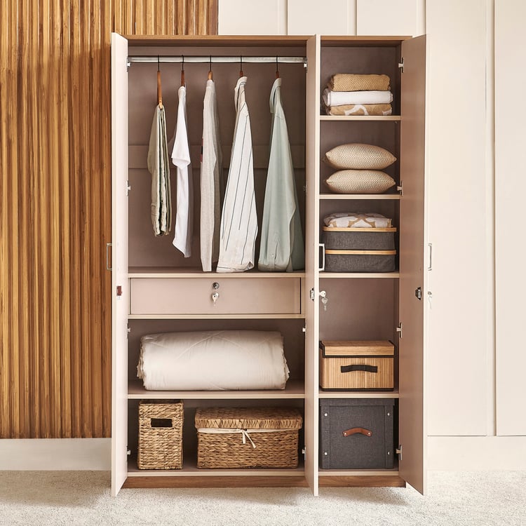 Nesta 3-Door Wardrobe - Walnut