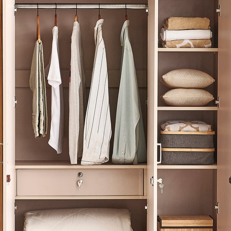 Nesta 3-Door Wardrobe - Walnut
