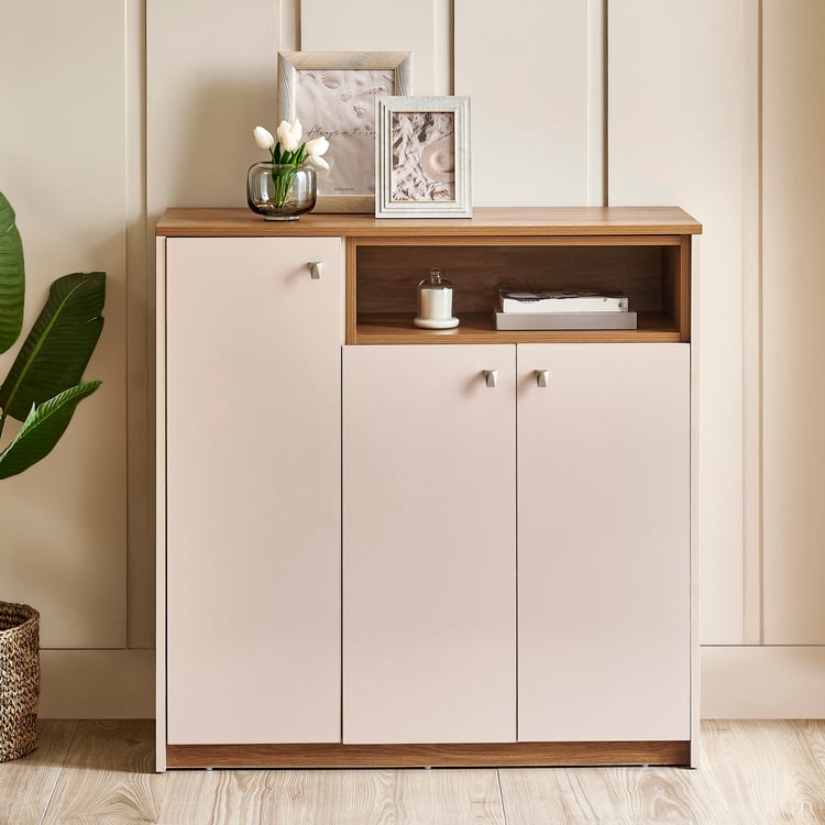 Nesta 12 Pair Shoe Cabinet - Taupe