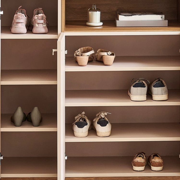 Nesta 12 Pair Shoe Cabinet - Taupe