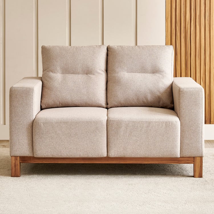 Nesta Fabric 2-Seater Sofa - Beige