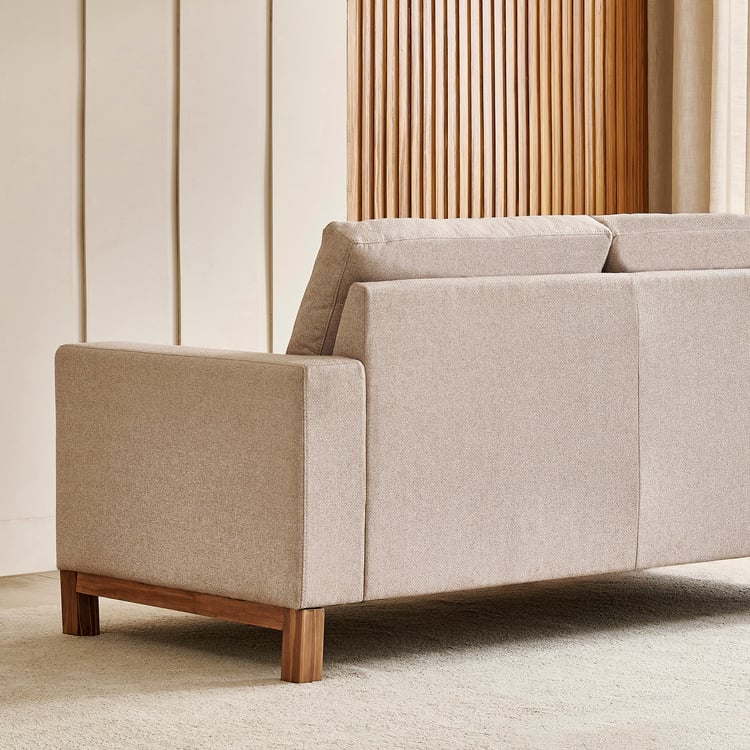 Nesta Fabric 3-Seater Sofa - Beige