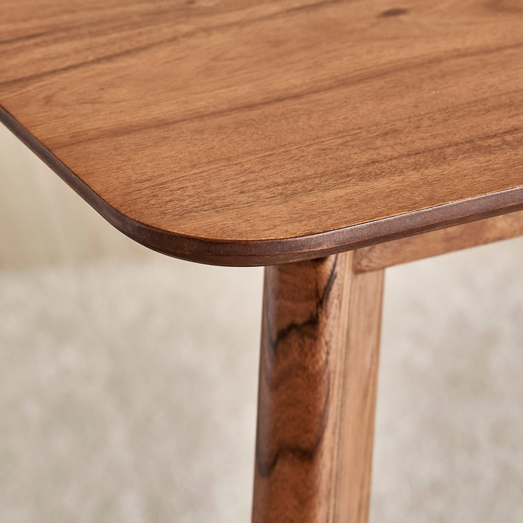 Nesta Acacia Wood 6-Seater Dining Set with Chairs - Walnut