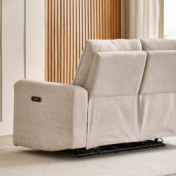 Malinda Fabric 3+2 Seater Zero Gravity Electric Recliner Set - Beige