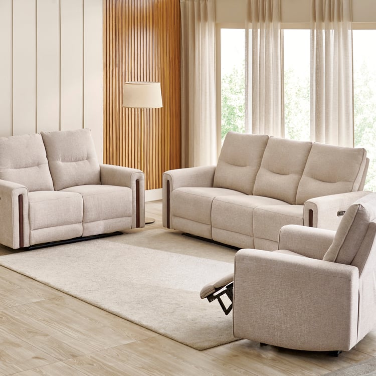 Malinda 3+2+1 Fabric Zero Gravity Electric Recliner Set - Beige