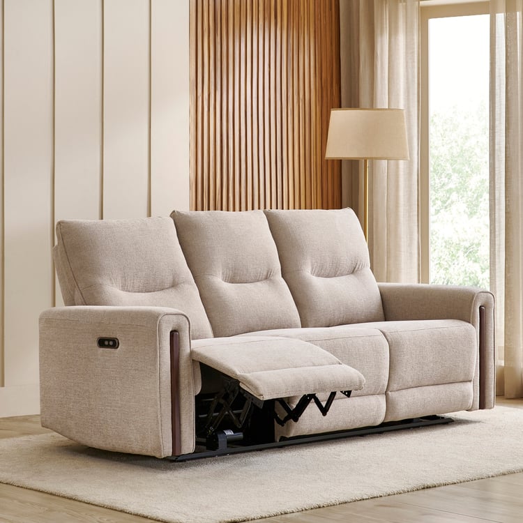 Malinda 3+2+1 Fabric Zero Gravity Electric Recliner Set - Beige
