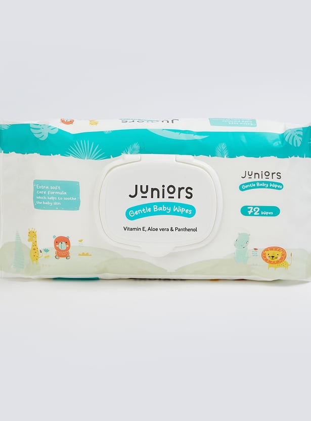 Junior Gentle Baby Wipes - 72 Pcs
