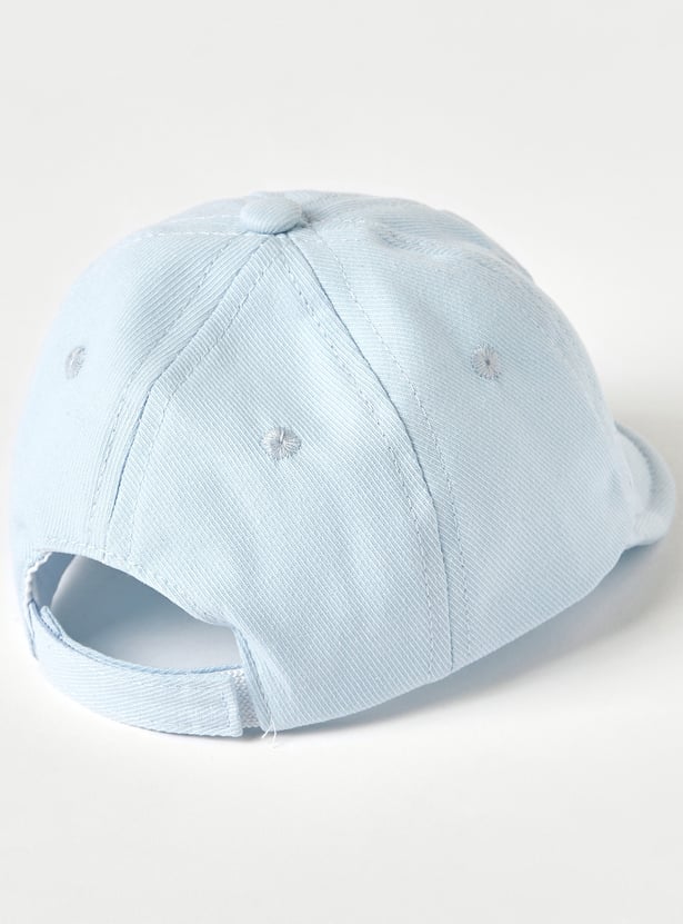 Juniors Embroidered Cap with Loop Strap Closure