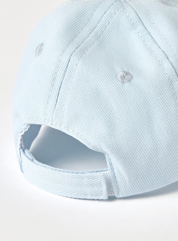 Juniors Embroidered Cap with Loop Strap Closure