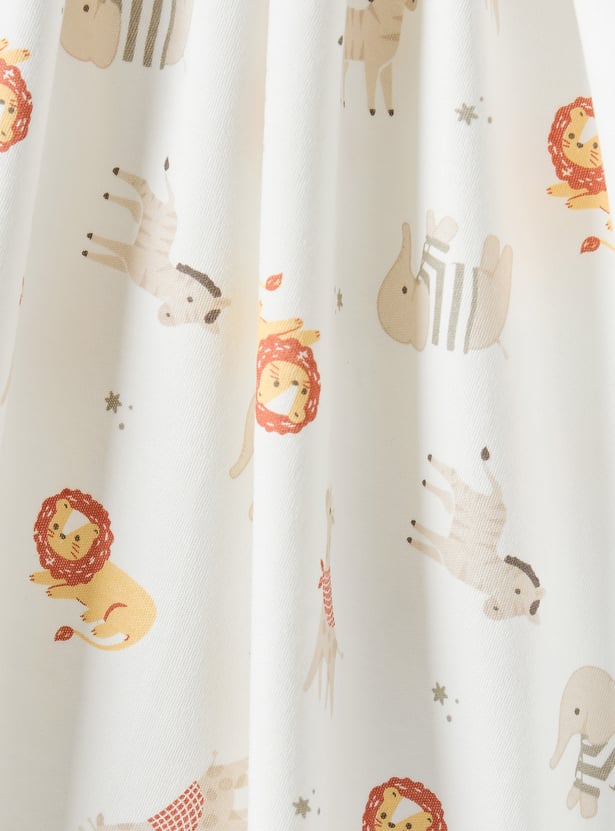 Juniors Animal Print Receiving Blanket