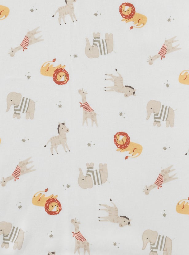 Juniors Animal Print Receiving Blanket