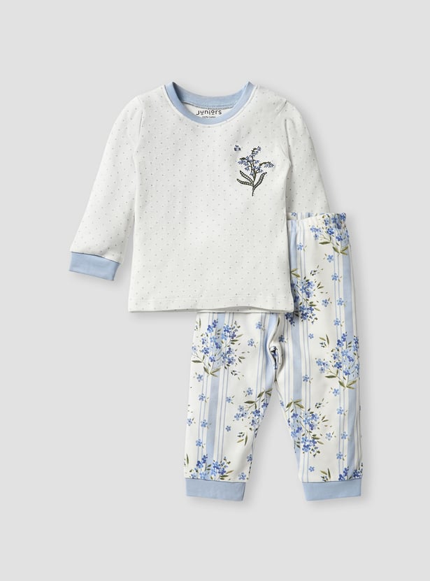 Juniors Printed T-shirt and Pyjamas - Set of 3