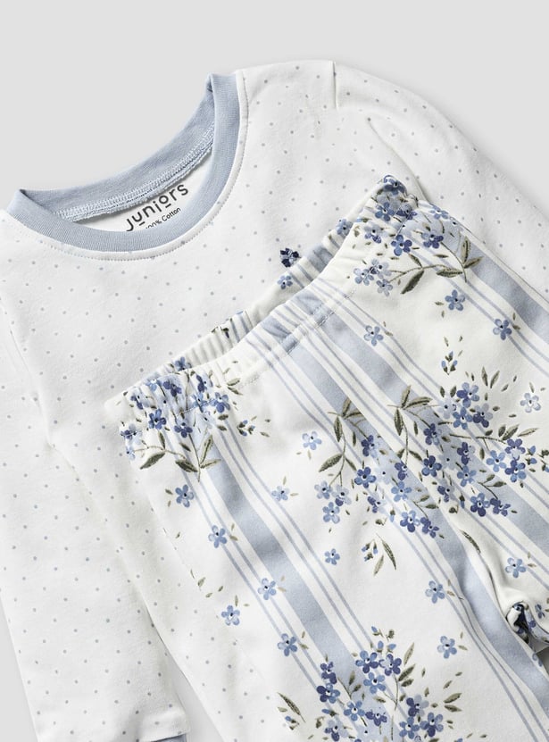 Juniors Printed T-shirt and Pyjamas - Set of 3