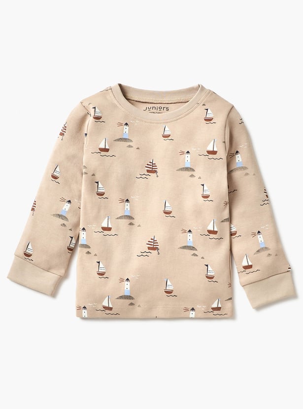 Juniors Printed T-shirt and Pyjama Set - Set of 3