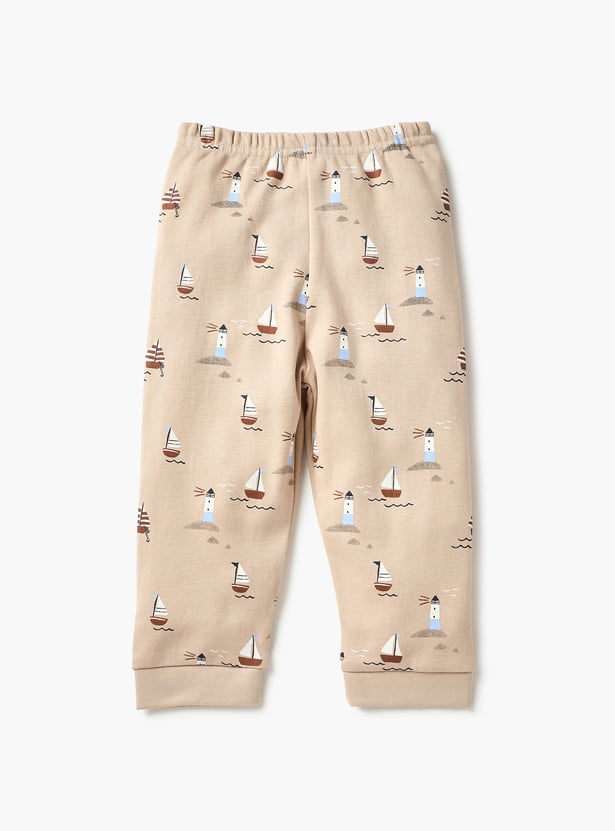 Juniors Printed T-shirt and Pyjama Set - Set of 3