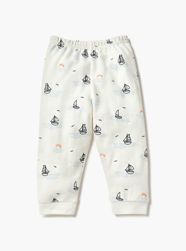Juniors Printed T-shirt and Pyjama Set - Set of 3