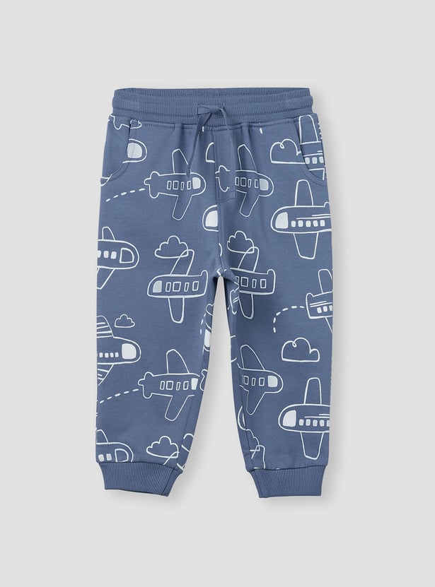Juniors Printed Joggers with Pockets - Set of 2