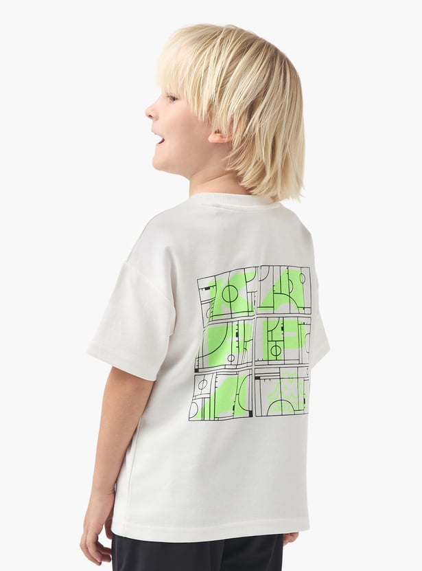 Kappa Logo Detail T-shirt with Crew Neck and Short Sleeves