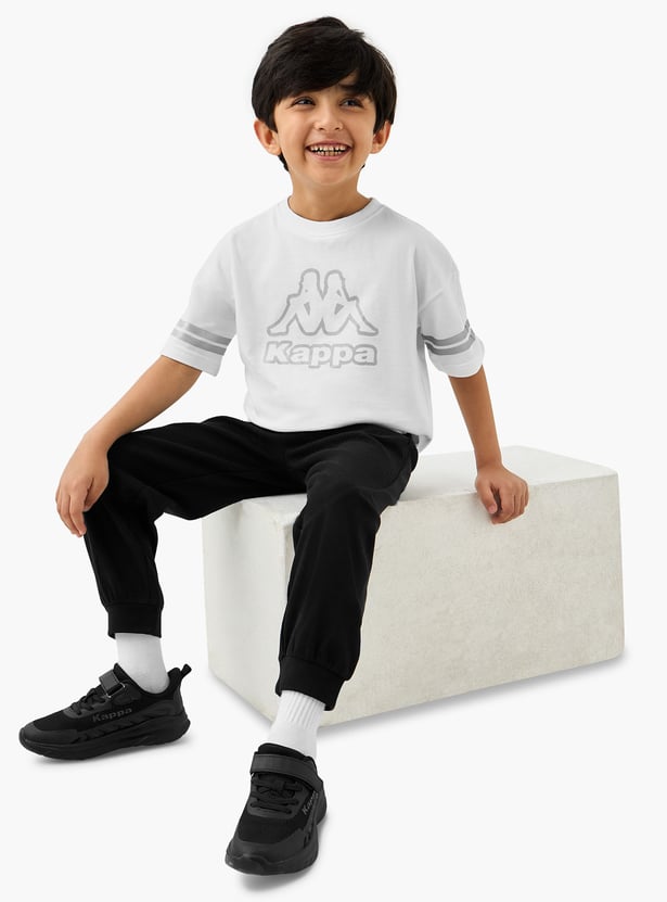 Kappa Logo Print T-shirt with Short Sleeves