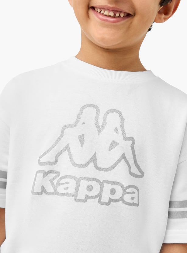 Kappa Logo Print T-shirt with Short Sleeves