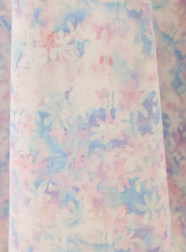 Kappa All-Over Print Dress with Short Sleeves