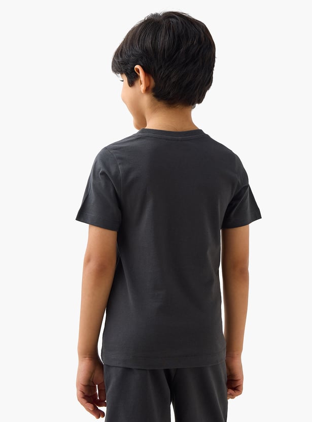Juniors Binocular Print T-shirt with Short Sleeves