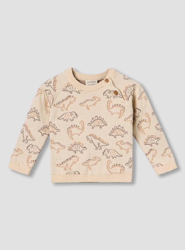 Juniors Dinosaur Print Sweater with Pants Set