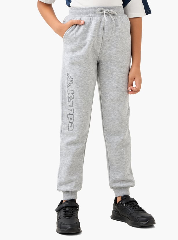 Kappa Logo Print Joggers with Pockets