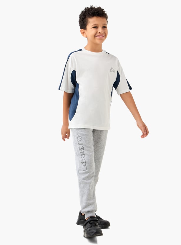 Kappa Logo Print Joggers with Pockets