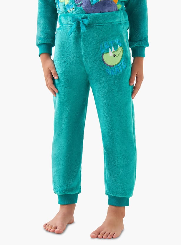 Juniors Dinosaur Applique Sweatshirt and Joggers Set