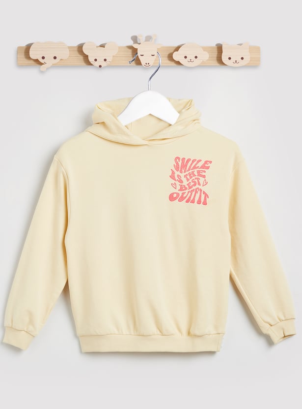 Juniors Back Graphic Print Sweatshirt