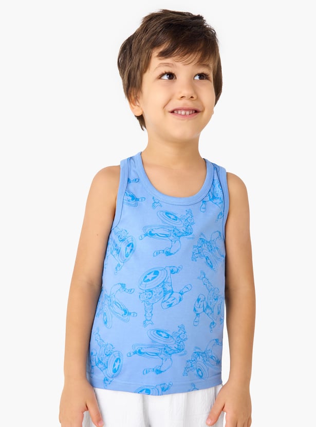 Juniors Avengers Printed Sleeveless Vest - Set of 3