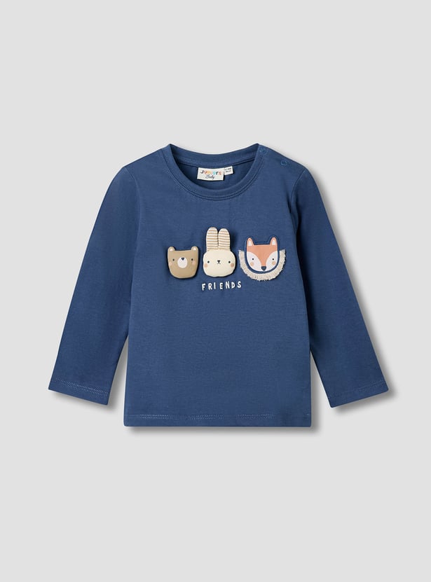 Juniors 3 Piece Applique T-shirt with Joggers Set