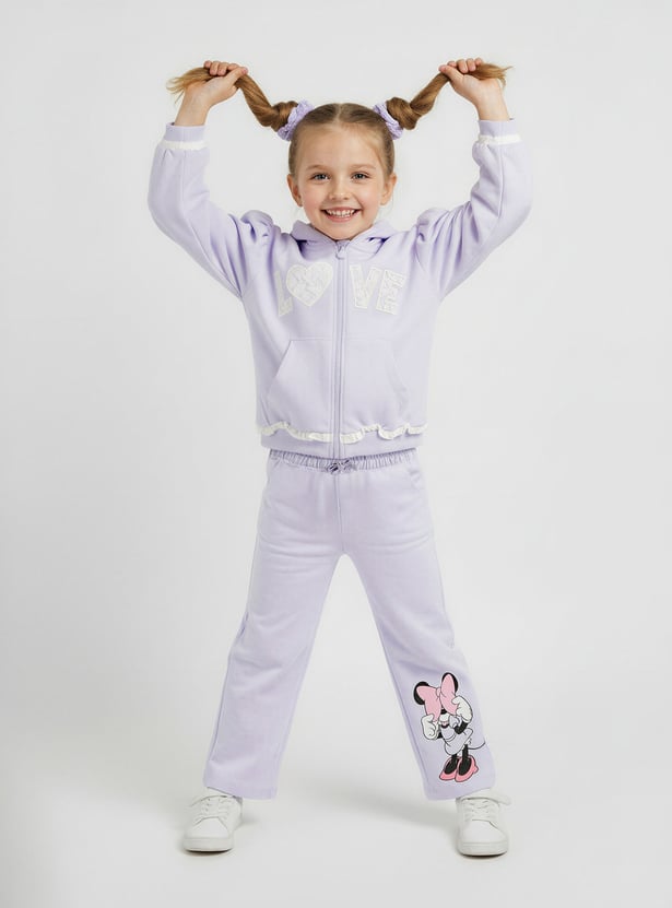 Minnie Mouse Print Joggers with Pockets