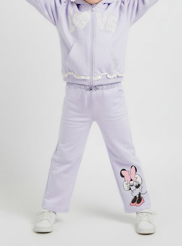 Minnie Mouse Print Joggers with Pockets