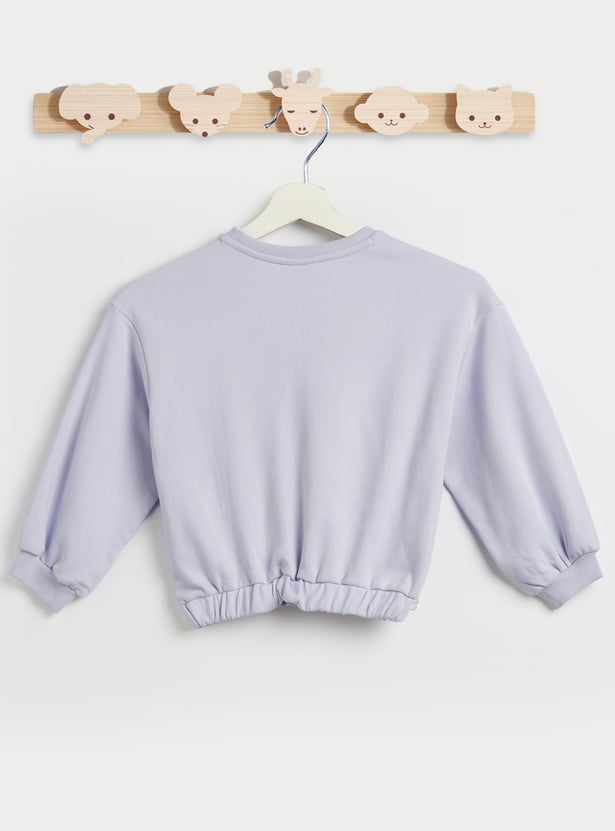 Stitch Print Sweatshirt and Joggers Set