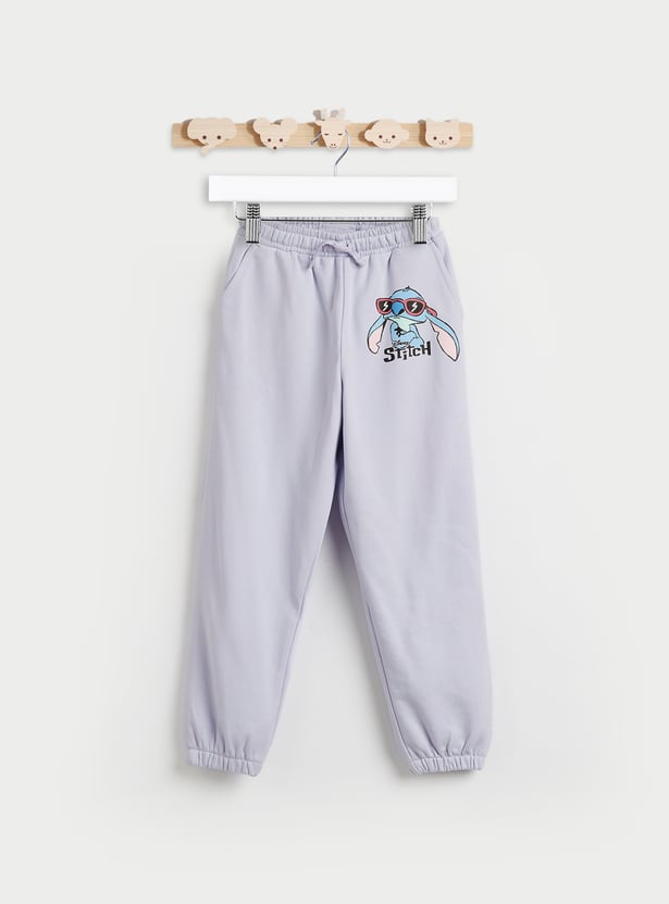 Stitch Print Sweatshirt and Joggers Set