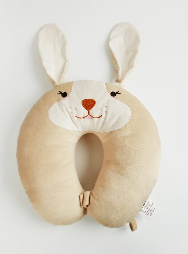 Juniors Bunny Applique Neck Pillow