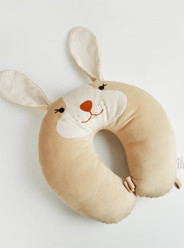 Juniors Bunny Applique Neck Pillow